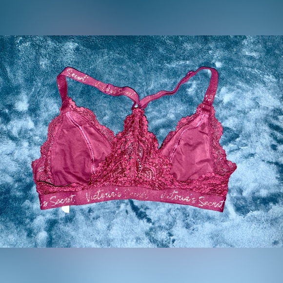 Deep purple front clasp Victoria’s Secret bra size Large, used - Picture 2 of 4